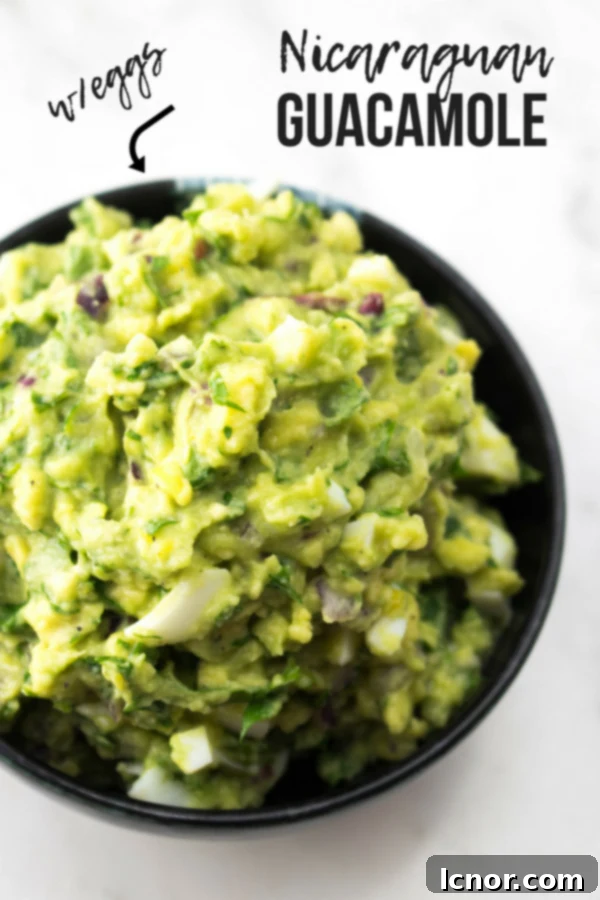 Nicaraguan Guacamole Recipe Pin Graphic
