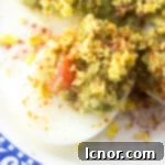 Avocado deviled eggs