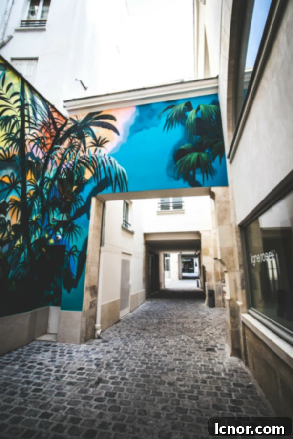 Street Art and Architecture in Beaupassage Paris