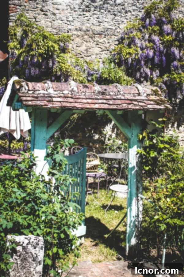 The vibrant Henri Le Sidaner Garden in Gerberoy, showcasing colorful blooms