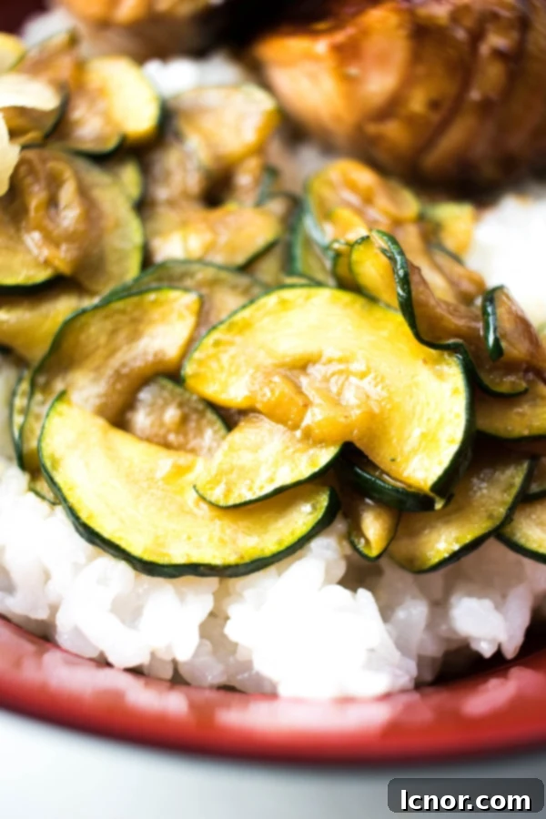 Japanese salmon rice bowl components