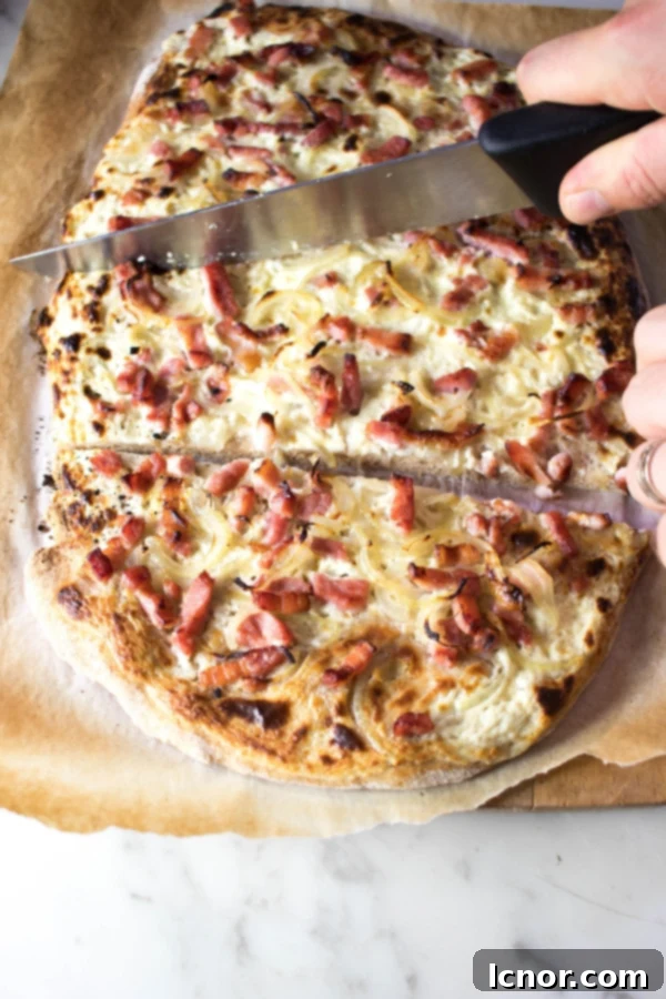 Flammekueche (Alsatian Pizza)