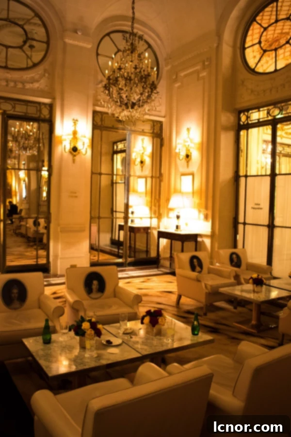 Le Meurice Paris Tearoom Display with Pastries