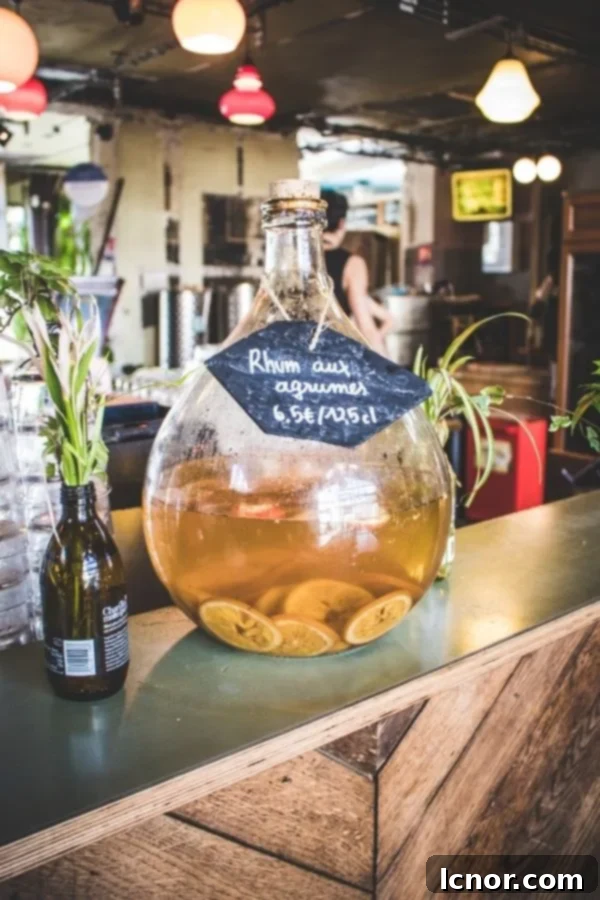rhum bottle at La Recyclerie Paris Restaurant