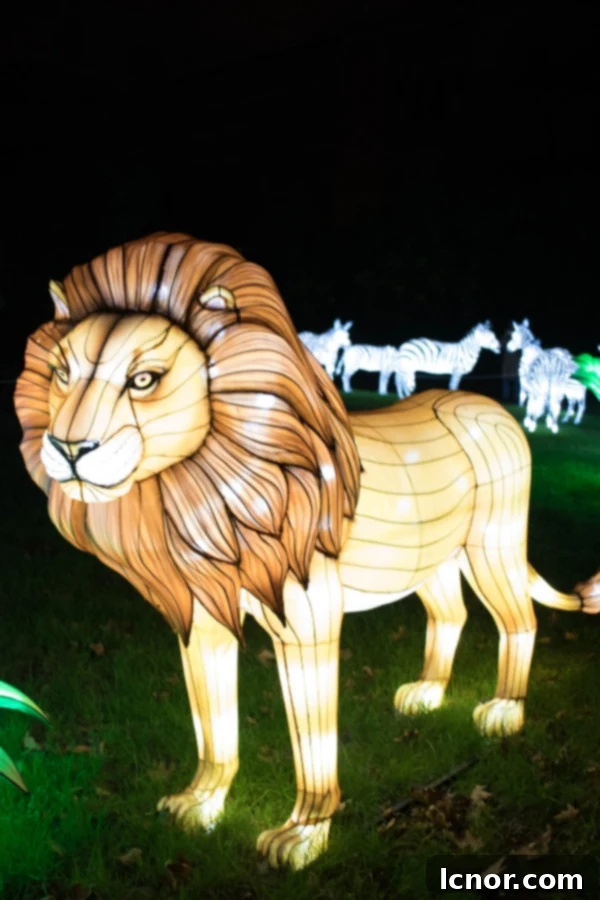 Jardin des Plantes with glowing figures