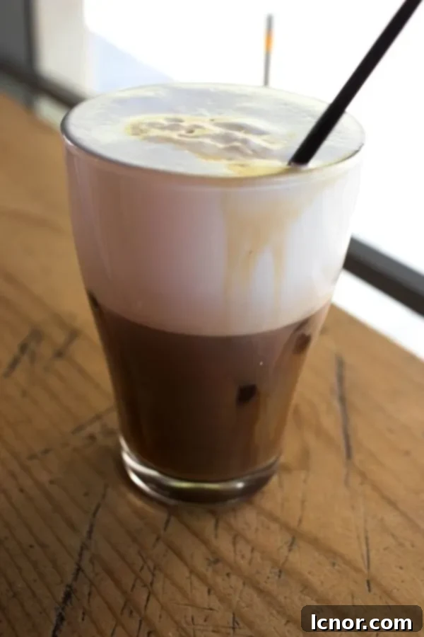 Iced cappuccino - the best Athens food