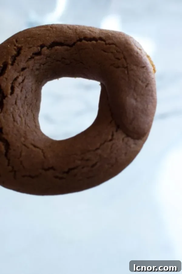 A round shaped Greek molasses cookie - food in Athens that you must try